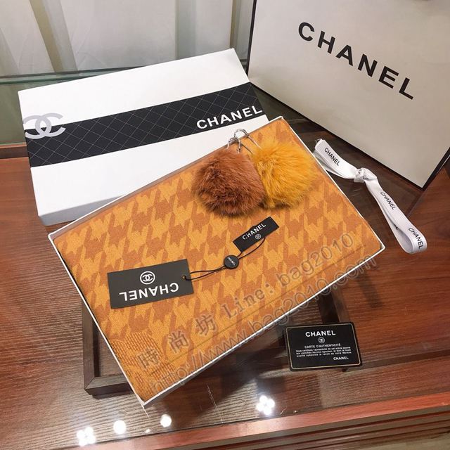 CHANEL圍巾 香奈兒羊絨混紡 經典時尚 CHANEL素雅山茶花女長圍巾  llwj6648